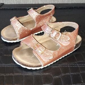 Cat & Jack Toddler Tisha Sandals Rose Gold sz 7